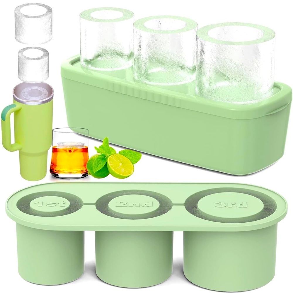 Ukulork Silicone Cylinder Ice Mold for 30-40oz Tumblers